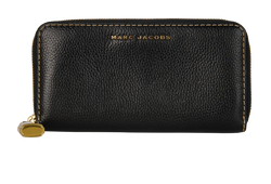 Marc Jacobs Long Wallet, Leather, Black, M0013603, L, 2*